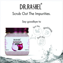 DR.RASHEL Onion Scrub For Face & Body (380 Ml) for Antioidants