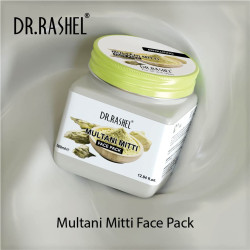 DR.RASHEL Multani Mitti Face Pack, Dirt Removes, Brightens Dead Skin