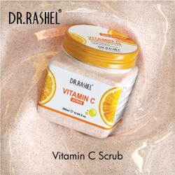 DR.RASHEL Scrub For Face & Body (Vitamin C Scrub, 380 ML)