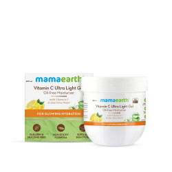 Mamaearth Vitamin C Ultra Light Gel Oil-Free Moisturizer For Face & Aloe Vera 200 ml