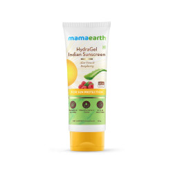 Mamaearth HydraGel Indian Sunscreen SPF 50, With Aloe Vera & Raspberry, for Sun Protection 50g