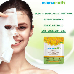 Mamaearth Vitamin C Bamboo Sheet Mask 25 g + Ubtan Bamboo Sheet Mask 25 g + Retinol Bamboo Sheet Mask 25 g