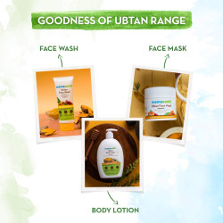 Mamaearth Ubtan Face Pack Mask for Fairness, Tanning & Glowing Skin with Saffron, Turmeric & Apricot Oil, 100 ml