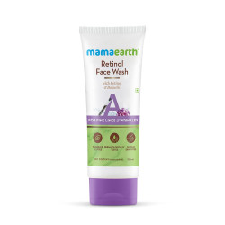 Mamaearth Retinol Face Wash with Retinol & Bakuchi for Fine Lines and Wrinkles 100 ml