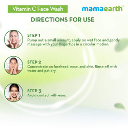 Mamaearth Vitamin C Face Wash with Vitamin C and Turmeric for Skin Illumination 250ml