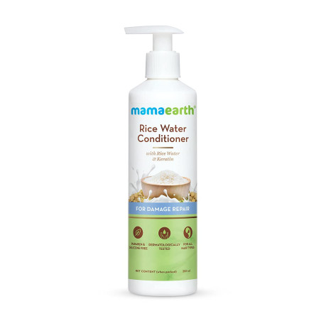 Mamaearth Rice Water Conditioner with Rice Water & Keratin for Damaged, Dry and Frizzy Hair 250 ml