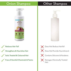 Mamaearth Onion Shampoo for Hair Growth & Hair Fall Control with Onion Oil & Plant Keratin 400ml