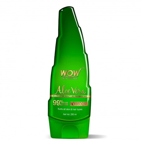 WOW Skin Science 99% Pure Aloe Vera Gel - Ultimate for Skin and Hair