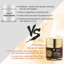 WOW Skin Science Retinol Face Cream - Oil Free, Quick Absorbing
