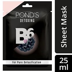POND'S Activated Charcoal Sheet Mask, With Vitamin B6