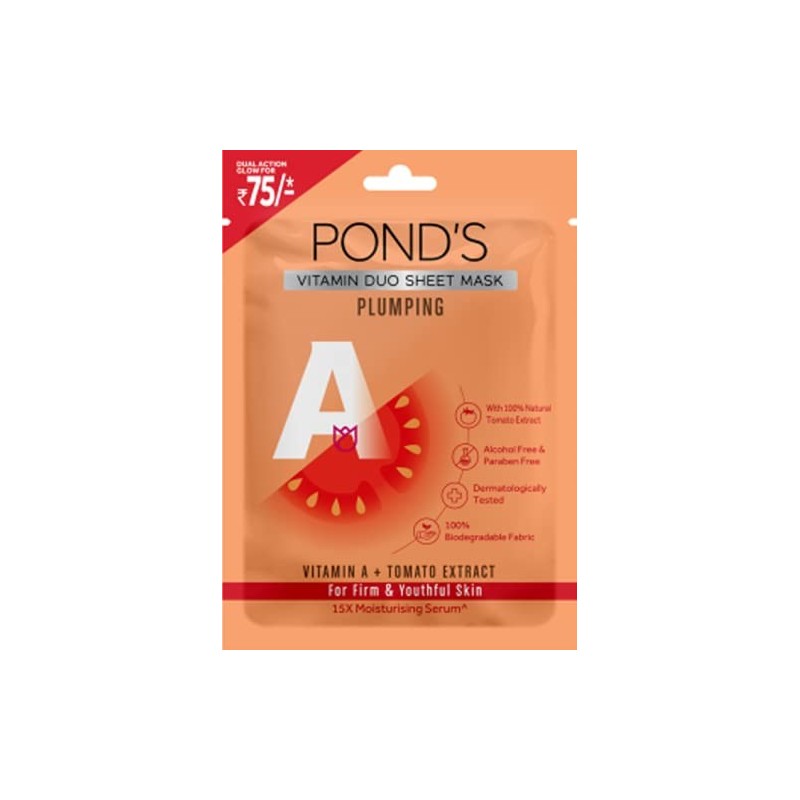POND'S Plumping Sheet Mask, With Tomato Extract