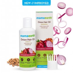 Mamaearth Onion Hair Oil for Hair Growth & Hair Fall Control with Redensyl
