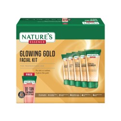 Nature's Essence Glowing Gold Facial Kit, 250g+50ml