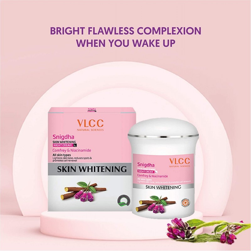 VLCC Snigdha Skin Whitening Night Cream 50g