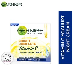 Garnier Bright Complete VITAMIN C YOGHURT Night Cream, 23g