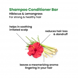 Hibiscus - Lemongrass Shampoo Conditioner Bar