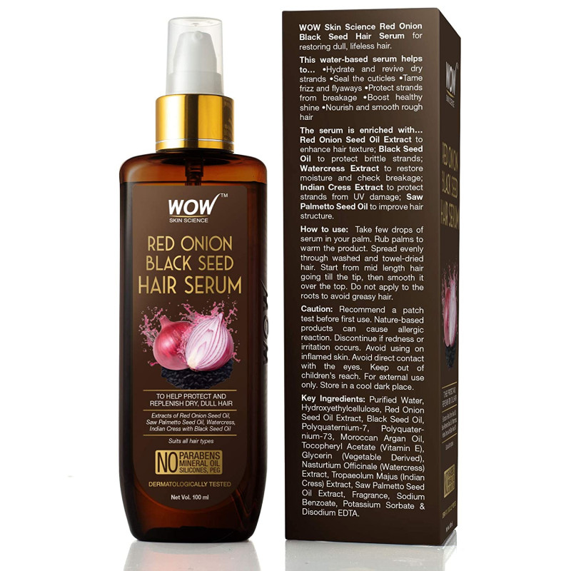 WOW Skin Science Non Sticky Onion Hair Serum For Hair Growth
